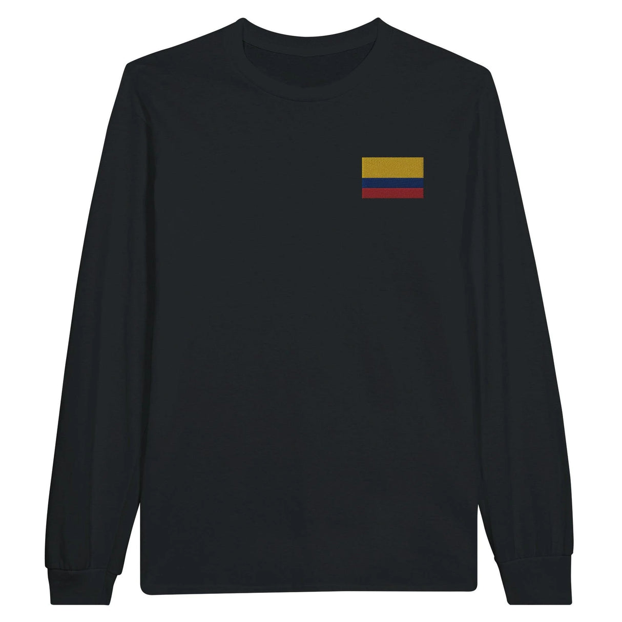T-shirt manches longues colombie broderie couleur coton doux
