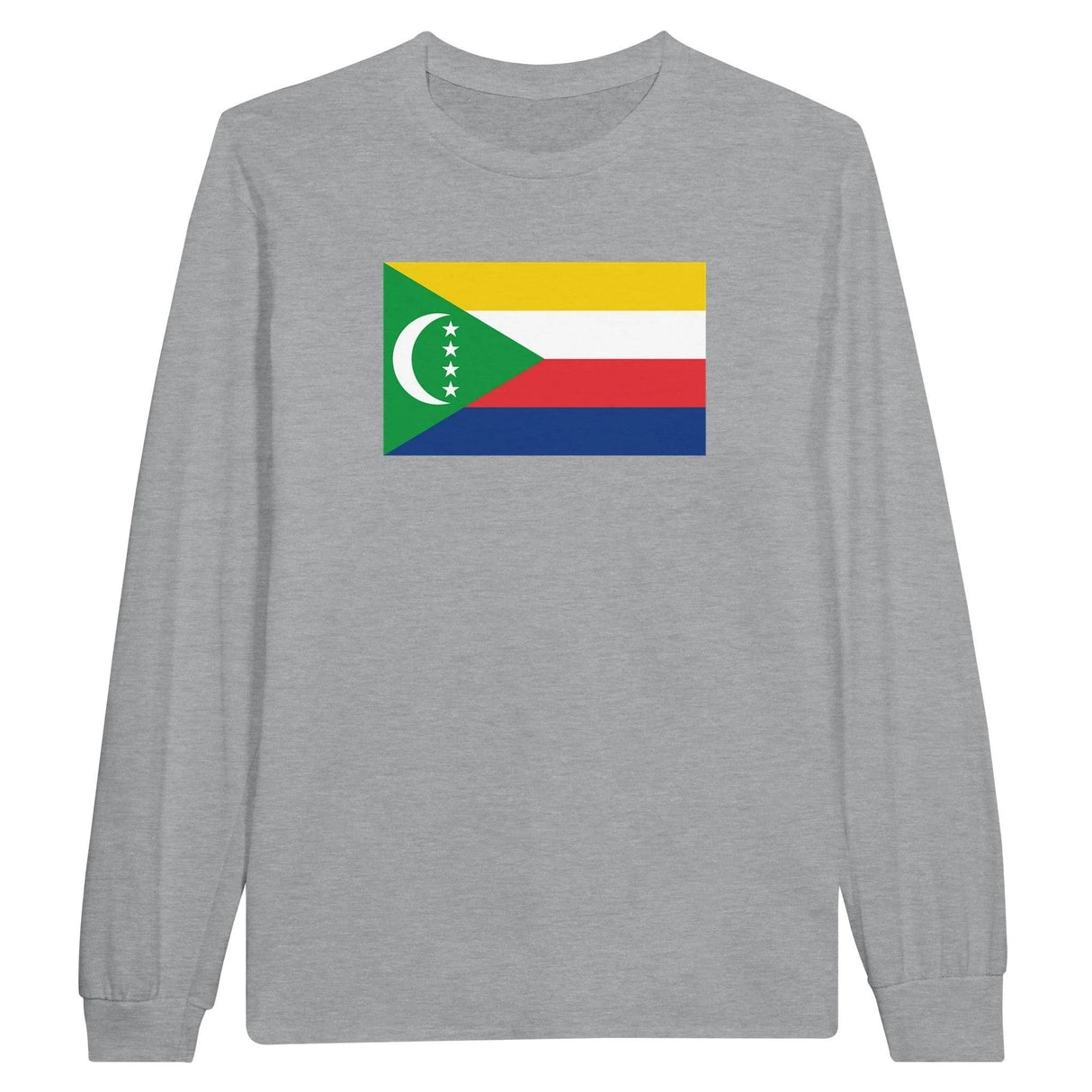 T-shirt manches longues comores coton mélangé imprimé doux
