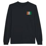 T-shirt manches longues côte d’ivoire coton broderie couleur