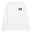 T-shirt manches longues côte d’ivoire coton broderie couleur