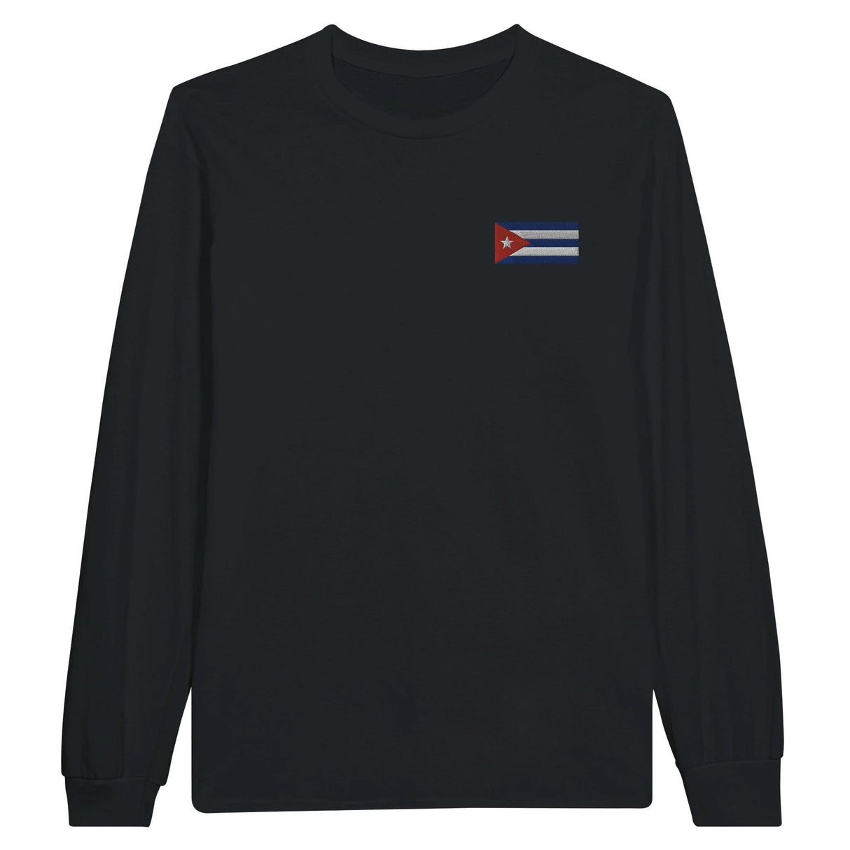 T-shirt manches longues cuba broderie couleur coton doux