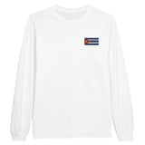 T-shirt manches longues cuba broderie couleur coton doux