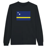 T-shirt manches longues curaçao couleur coton mélangé