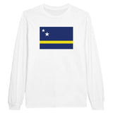 T-shirt manches longues curaçao couleur coton mélangé