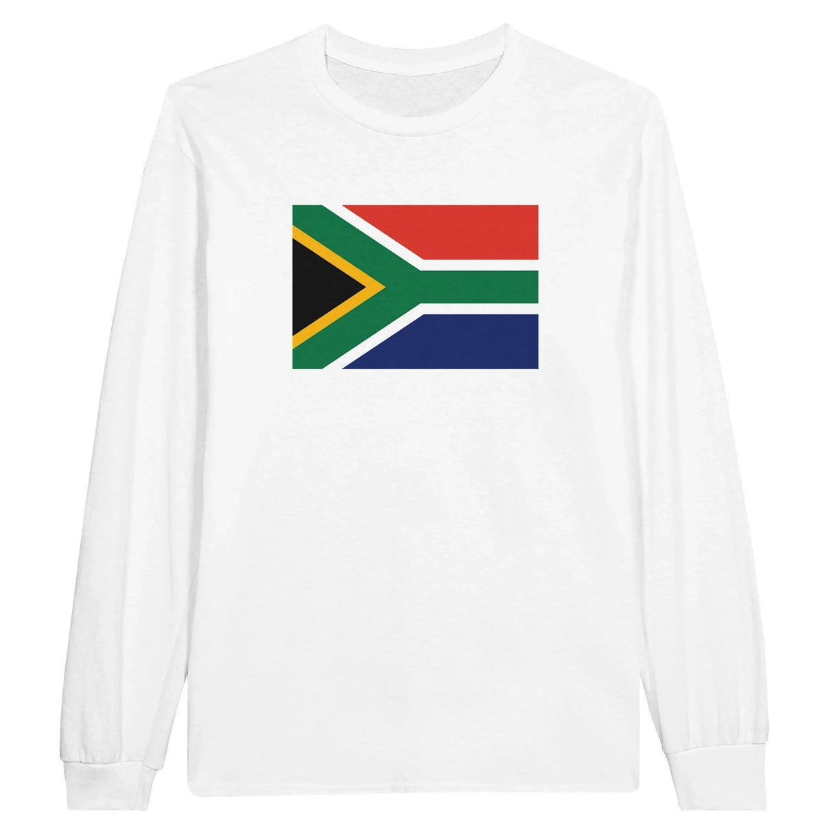 T-shirt manches longues drapeau afrique du sud coton mélangé
