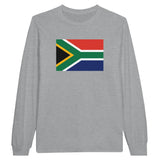 T-shirt manches longues drapeau afrique du sud coton mélangé