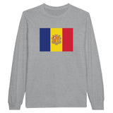 T-shirt manches longues drapeau andorre coton mélangé