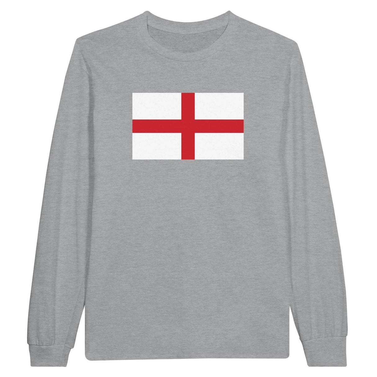 T-shirt manches longues drapeau angleterre coton mélangé