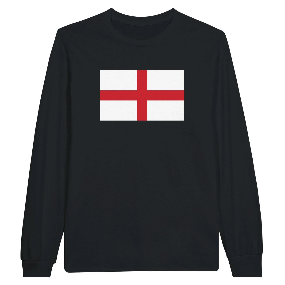 T-shirt manches longues drapeau angleterre coton mélangé