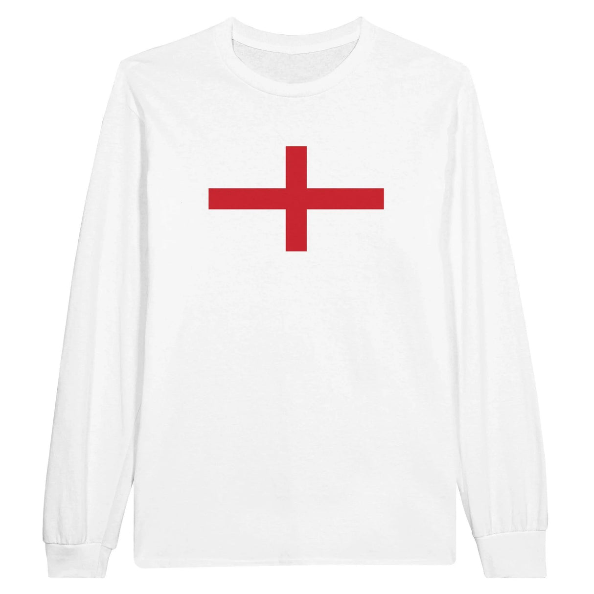 T-shirt manches longues drapeau angleterre coton mélangé