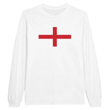 T-shirt manches longues drapeau angleterre coton mélangé