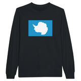 T-shirt manches longues drapeau antarctique coton mélangé