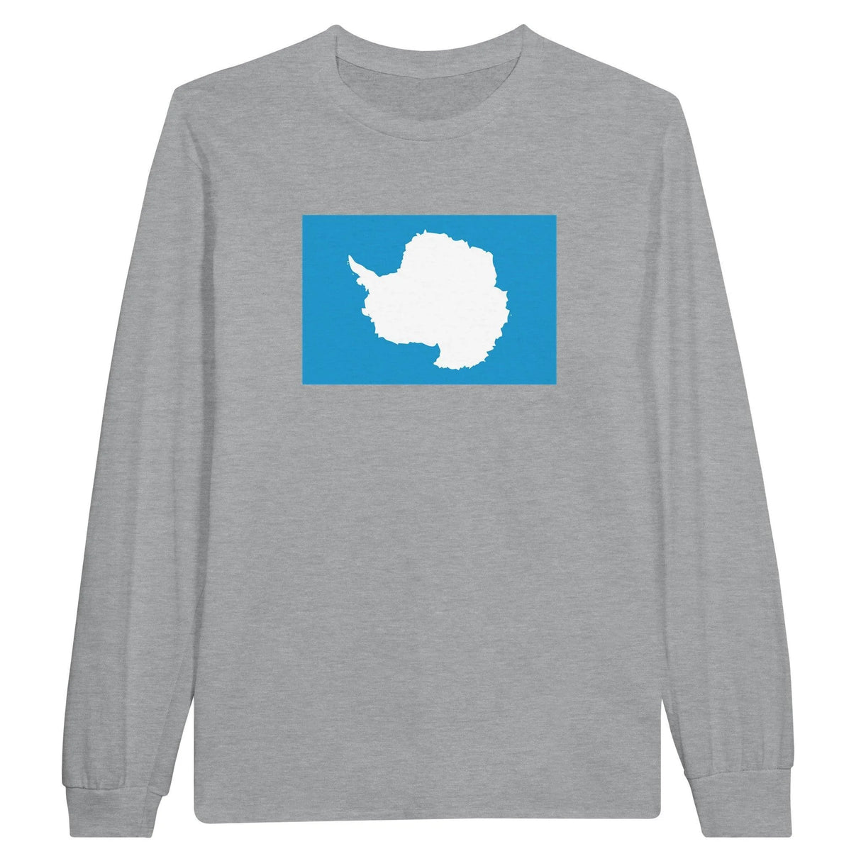 T-shirt manches longues drapeau antarctique coton mélangé