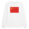 T-shirt manches longues drapeau chine coton mélangé doux