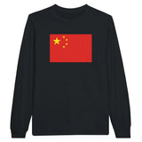 T-shirt manches longues drapeau chine coton mélangé doux