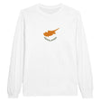 T-shirt manches longues drapeau chypre coton mélangé doux