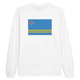 T-shirt manches longues drapeau d’aruba coton mélangé