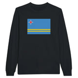 T-shirt manches longues drapeau d’aruba coton mélangé