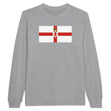 T-shirt manches longues drapeau irlande du nord coton doux