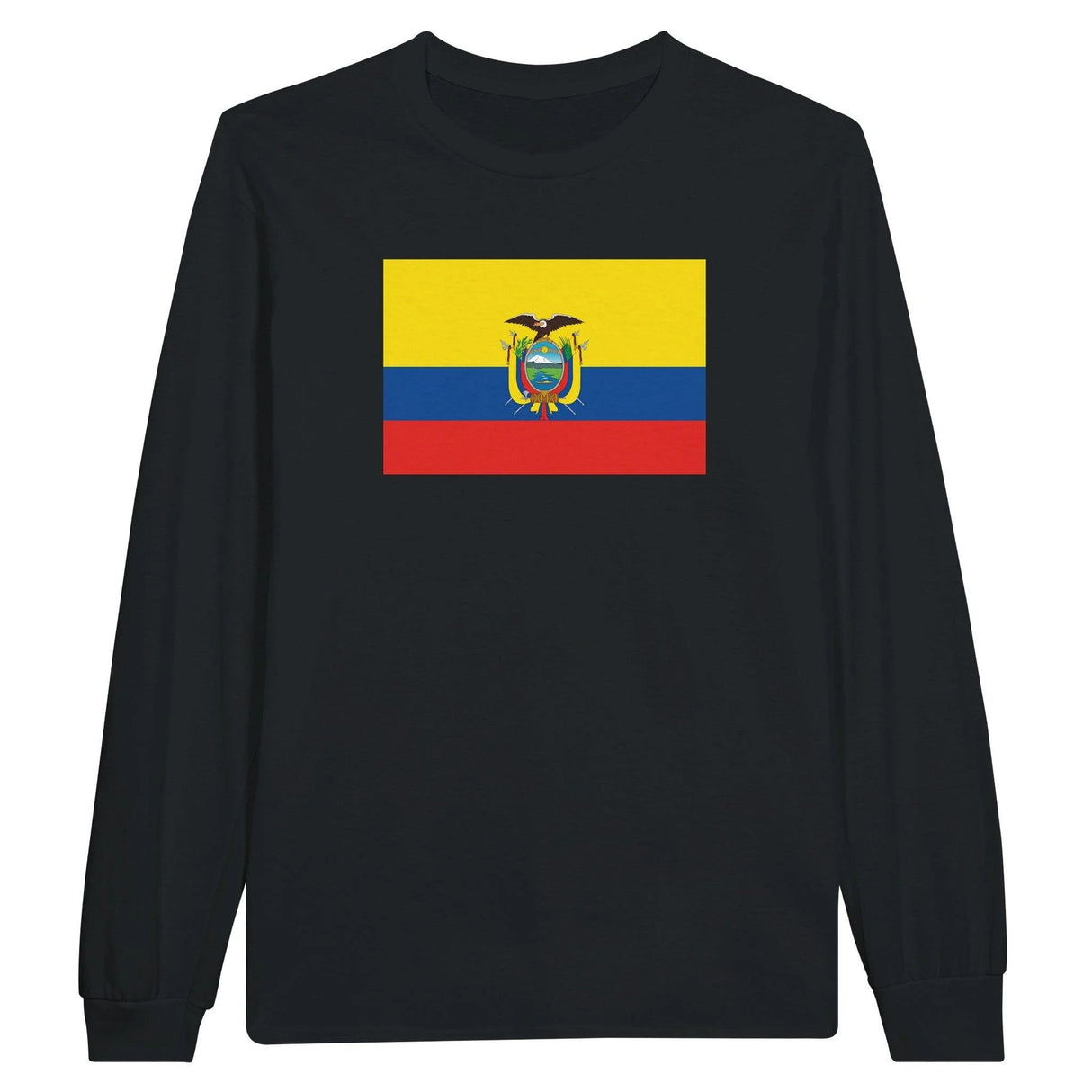 T-shirt manches longues équateur coton mélangé imprimé
