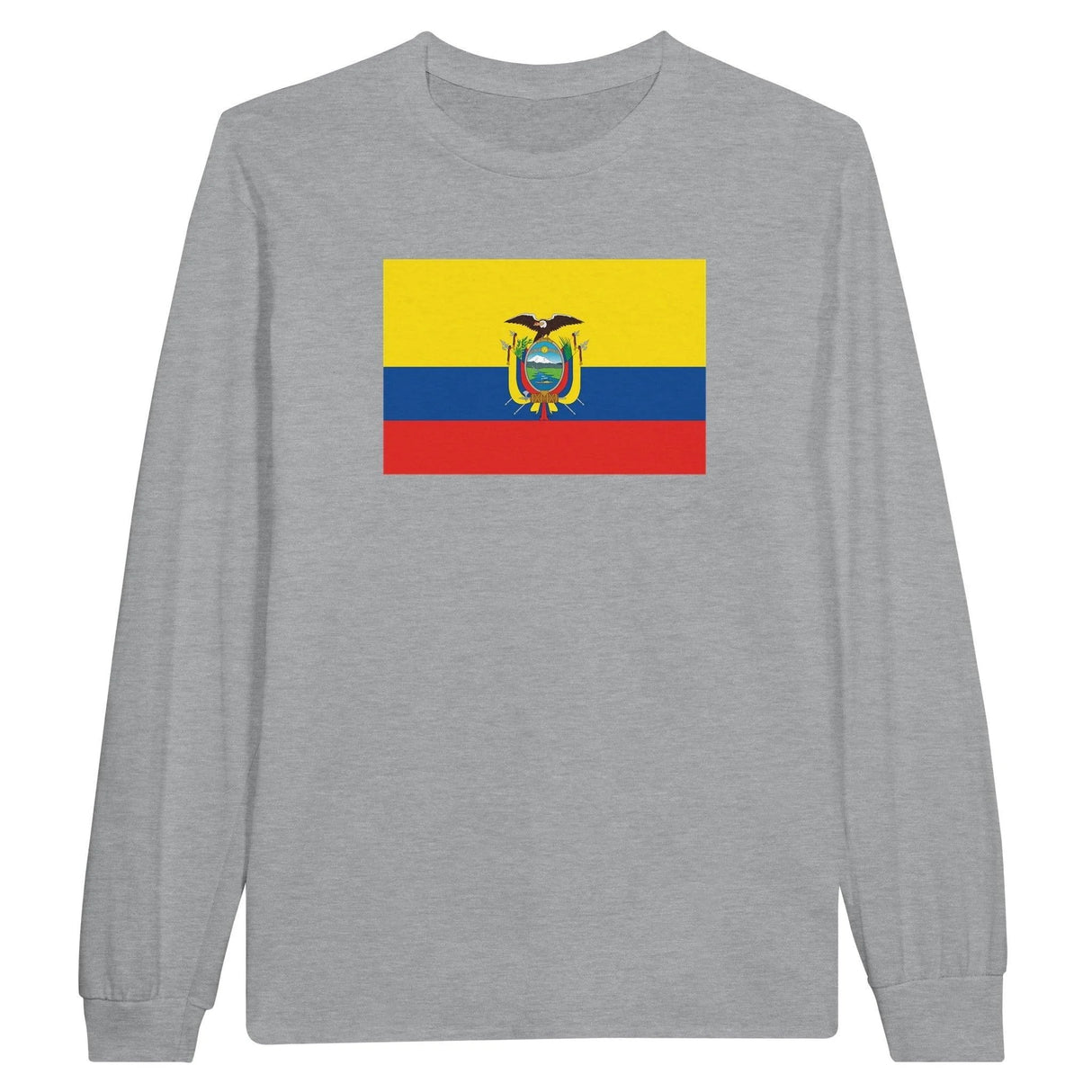 T-shirt manches longues équateur coton mélangé imprimé