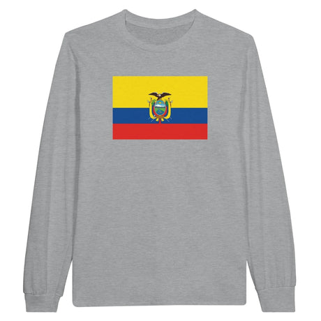 T-shirt manches longues équateur coton mélangé imprimé