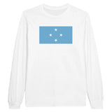 T-shirt manches longues états fédérés coton mélangé imprimé