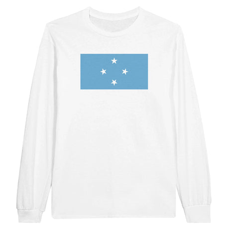 T-shirt manches longues états fédérés coton mélangé imprimé