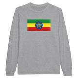 T-shirt manches longues éthiopie coton mélangé imprimé