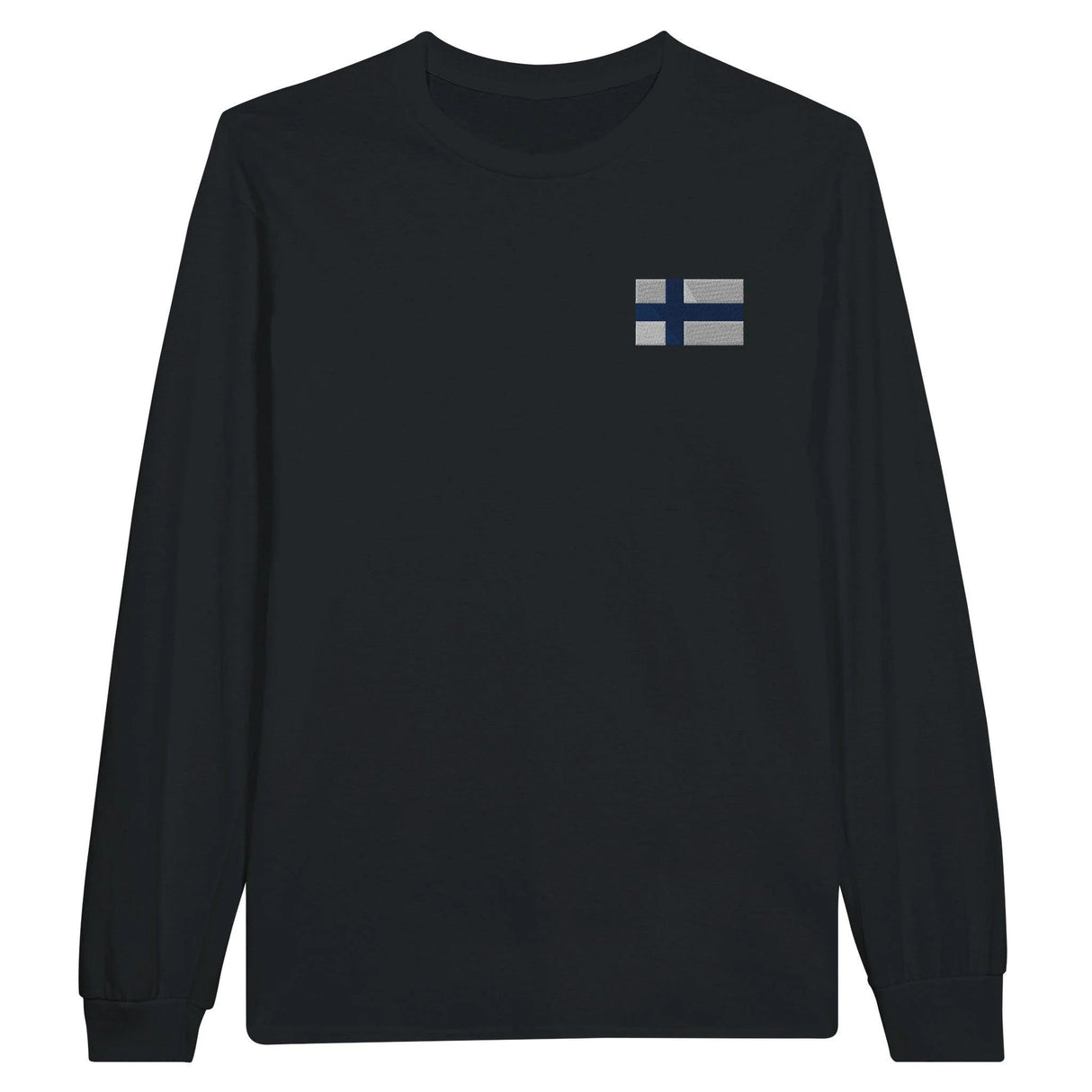 T-shirt manches longues finlande coton doux broderie couleur