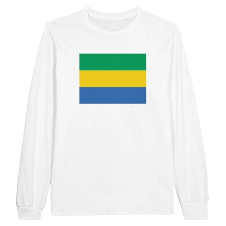 T-shirt manches longues gabon couleur coton mélangé doux