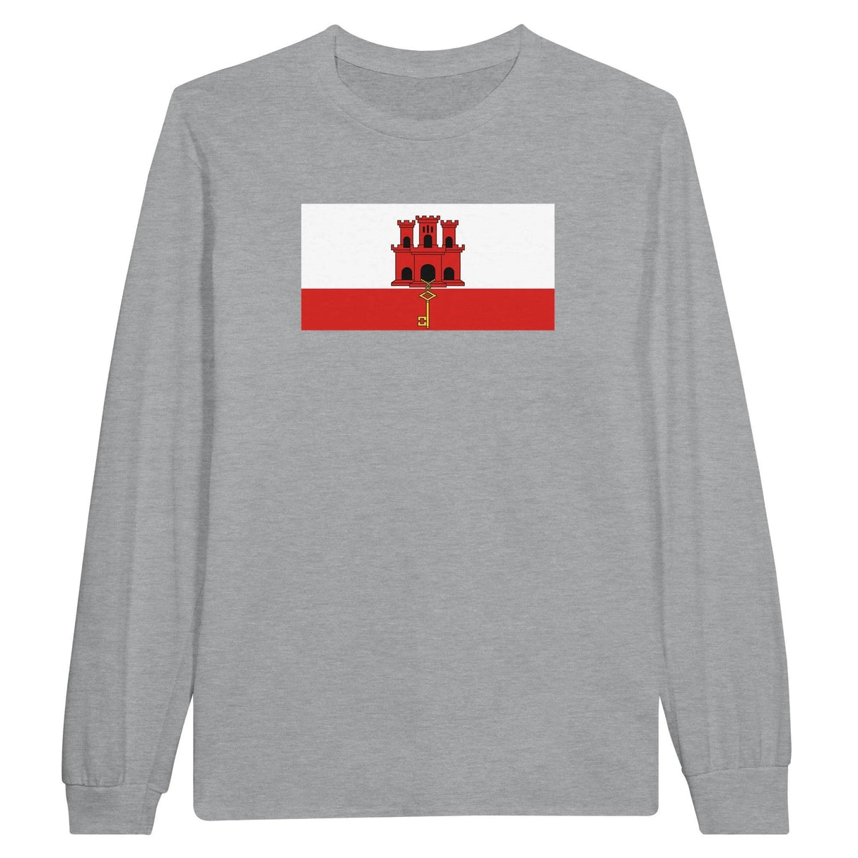 T-shirt manches longues gibraltar coton mélangé imprimé