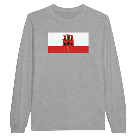 T-shirt manches longues gibraltar coton mélangé imprimé