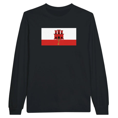T-shirt manches longues gibraltar coton mélangé imprimé
