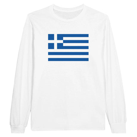 T-shirt manches longues grèce couleur coton mélangé douceur
