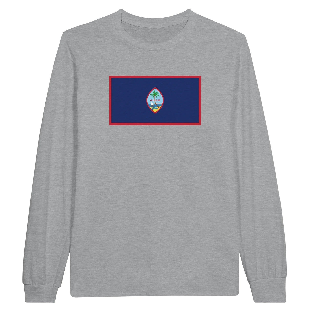 T-shirt manches longues guam couleur coton mélangé doux