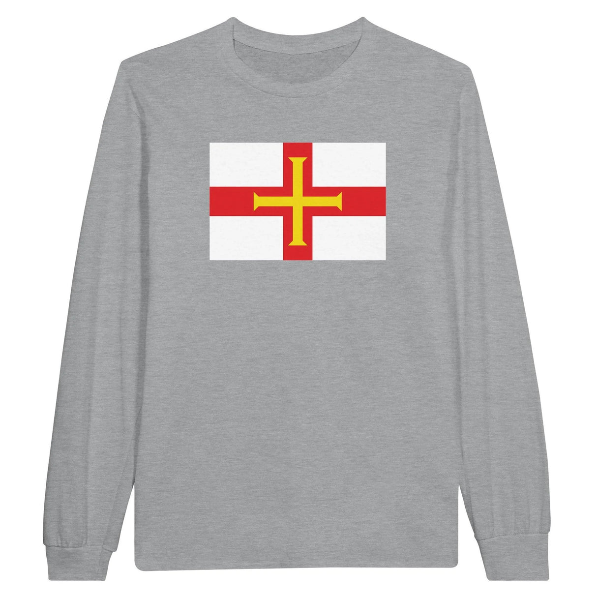 T-shirt manches longues guernesey couleur coton mélangé