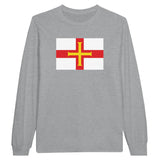 T-shirt manches longues guernesey couleur coton mélangé