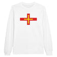 T-shirt manches longues guernesey couleur coton mélangé