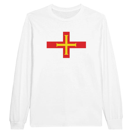 T-shirt manches longues guernesey couleur coton mélangé