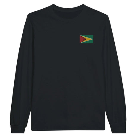 T-shirt manches longues guyana broderie couleur coton doux