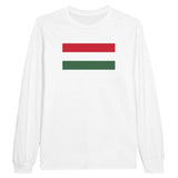 T-shirt manches longues hongrie coton mélangé impression