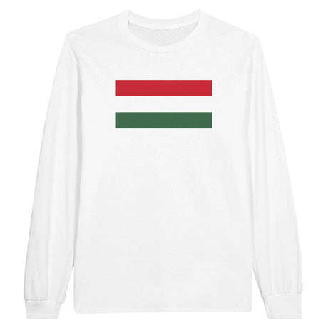 T-shirt manches longues hongrie coton mélangé impression