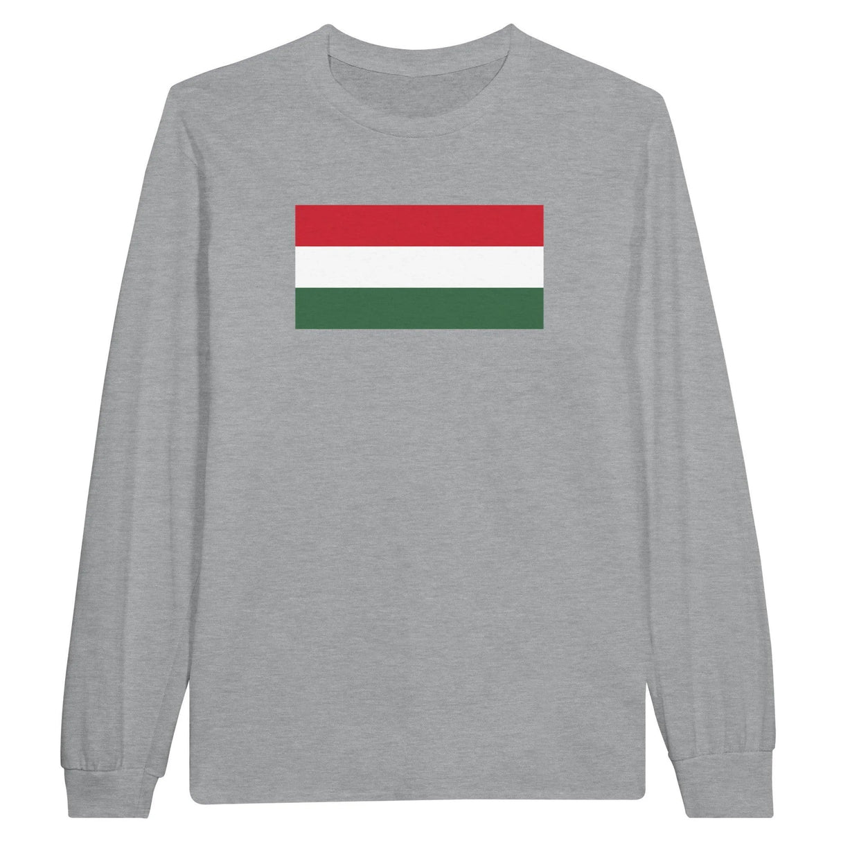 T-shirt manches longues hongrie coton mélangé impression
