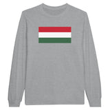 T-shirt manches longues hongrie coton mélangé impression