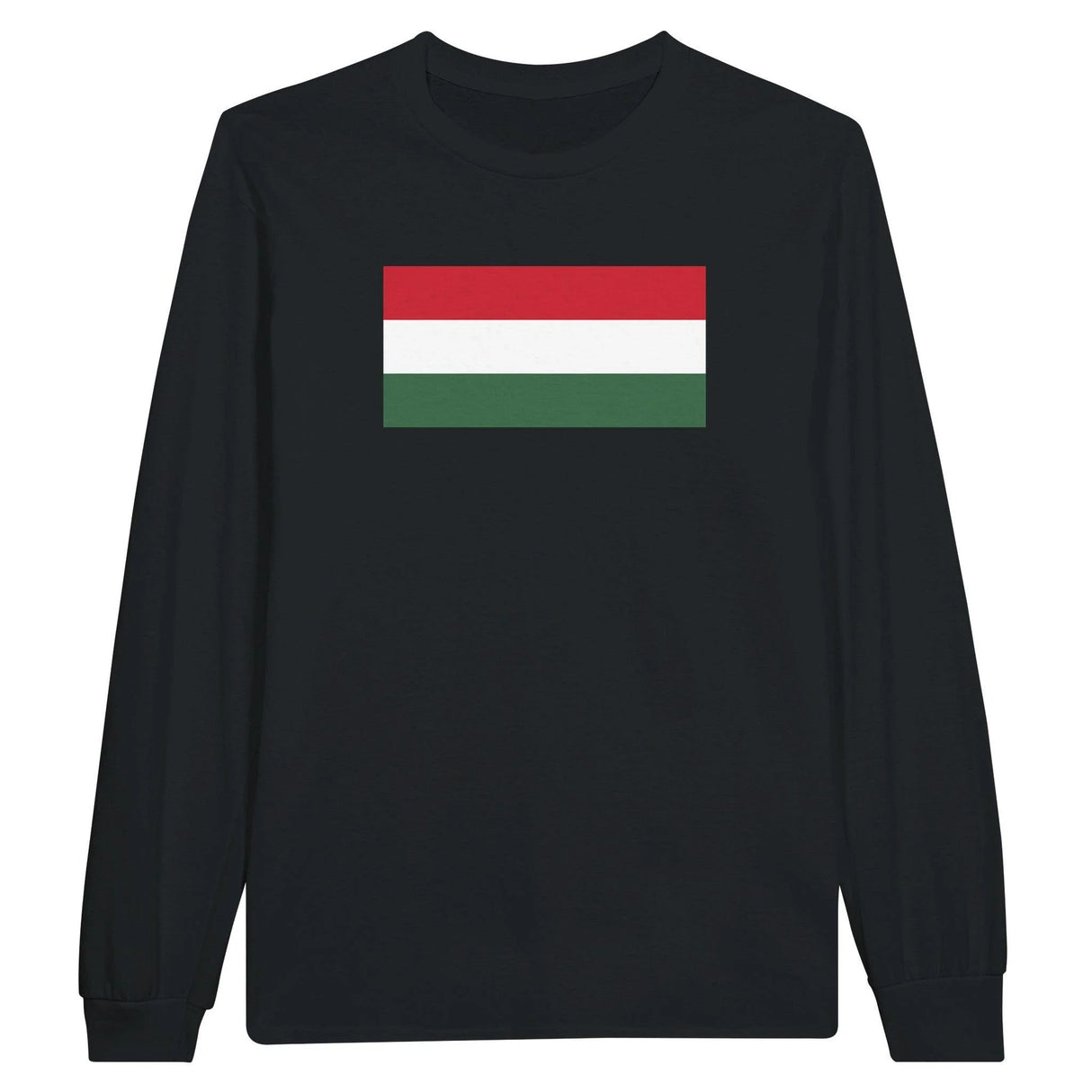 T-shirt manches longues hongrie coton mélangé impression