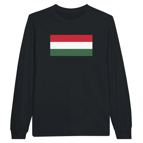 T-shirt manches longues hongrie coton mélangé impression