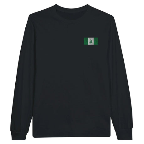 T-shirt manches longues île norfolk broderie coton mélangé