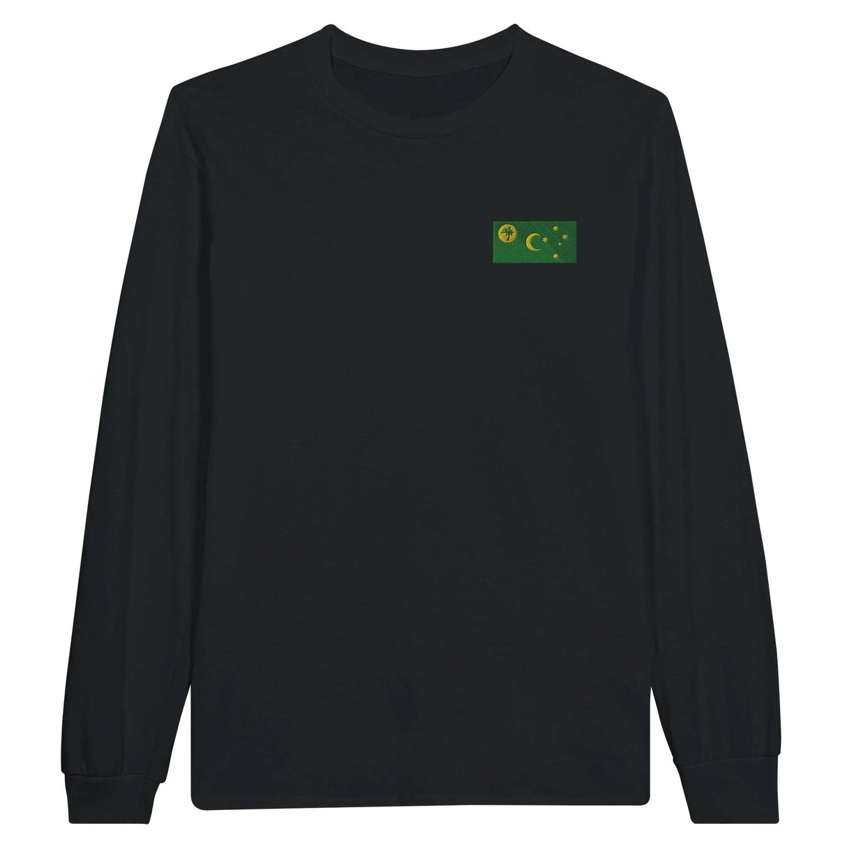 T-shirt manches longues îles cocos coton broderie couleur