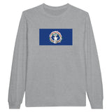 T-shirt manches longues îles mariannes coton mélangé imprimé